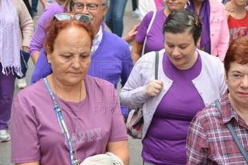 Telde protesta en silencio contra la violencia machista (Foto TA y Francisco Javier Santana)